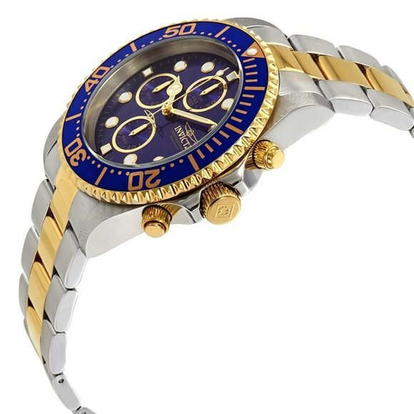 NWT Authentic Invicta Pro Diver Chronograph Blue Dial Men's Watch - Picture 2 of 3